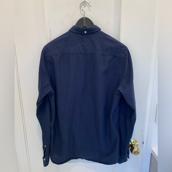 Norse Projects Navy Anton Oxford shirt. Size Medium - Picture 2 of 8